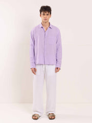 Lavender Gauze Holiday Shirt